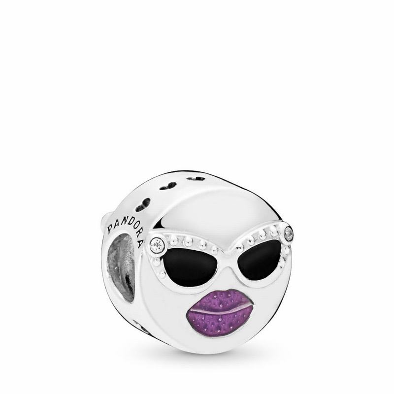 Pandora Stay Cool Charm - Sterling Silver/Enamel/Black/Cubic Zirconia - Canada | DR9204LH